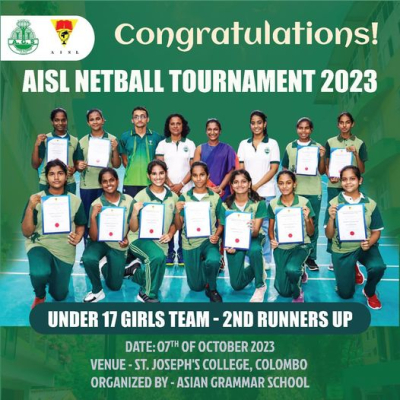 Emerging 2nd Runners up at the AISL Netball Tournament